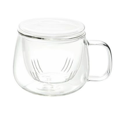 Infusion Glass Tea Cup with Infuser for Loose Tea