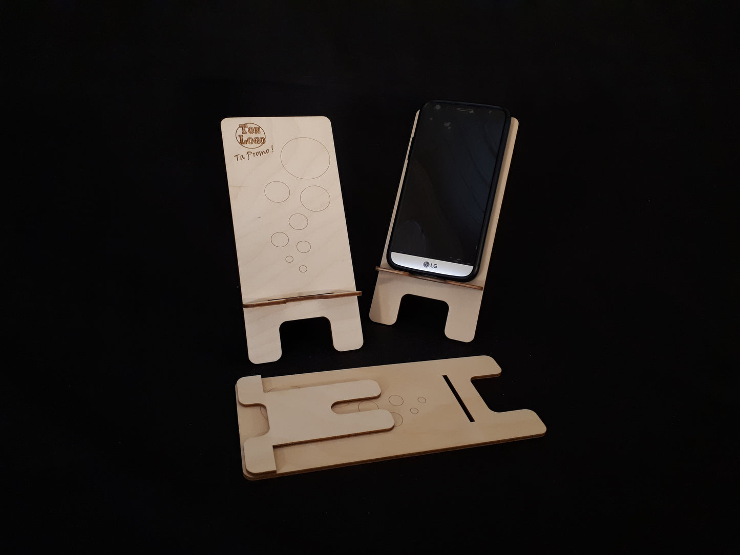 Holz-Handyhalter „D-Poser“