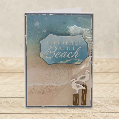 Couture Creations Seaside Girl Seaside Flourish Stamp Set