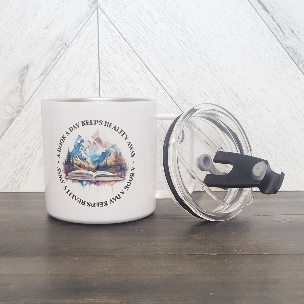 A Book A Day Stainless Steel 17oz Coffee Mug
