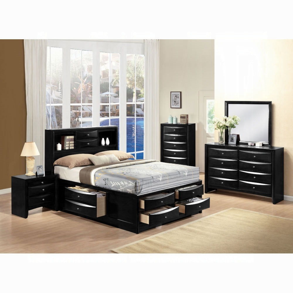 Neend Storage Nightstand - Black