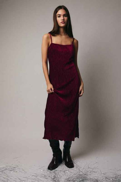 Vienna Velvet Midi Dress