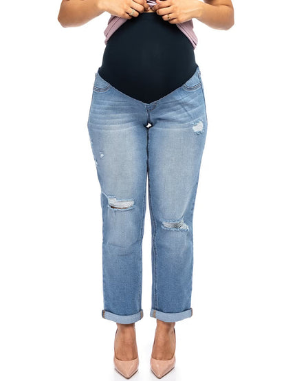 Maternity 28" Boyfriend Jean w/ Bellyband