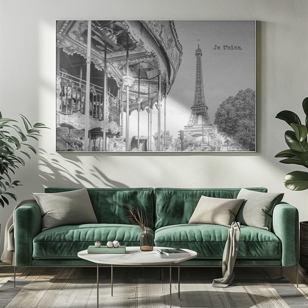 Wandbild Je t’aime - Paris