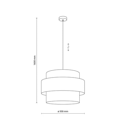 TRIO Jute Mid-Century Boho Large Pendant Ceiling Light Fixture for Kitchen Island, Dining Room & Living Room - AURABAGS SHOP