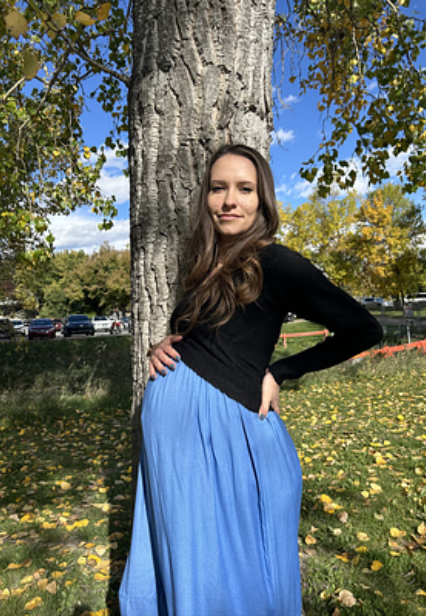 Bamboo Empire Waist Maternity Dress