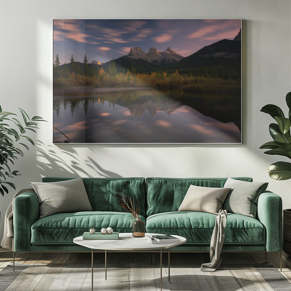 Wandbild Drei Schwestern und ein kleiner Bruder