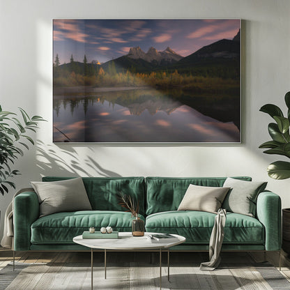 Wandbild Drei Schwestern und ein kleiner Bruder