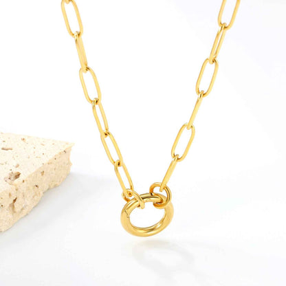 Golden Harmony Wire Necklace