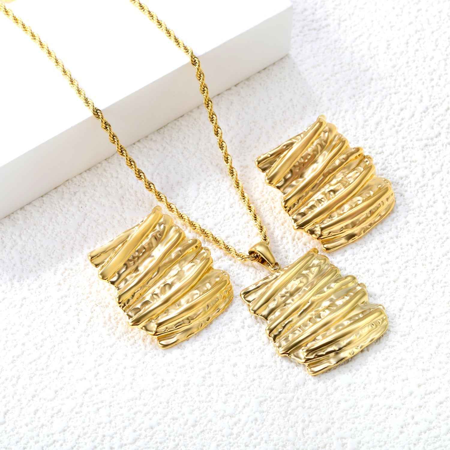 Bark Elegance Jewelry Set