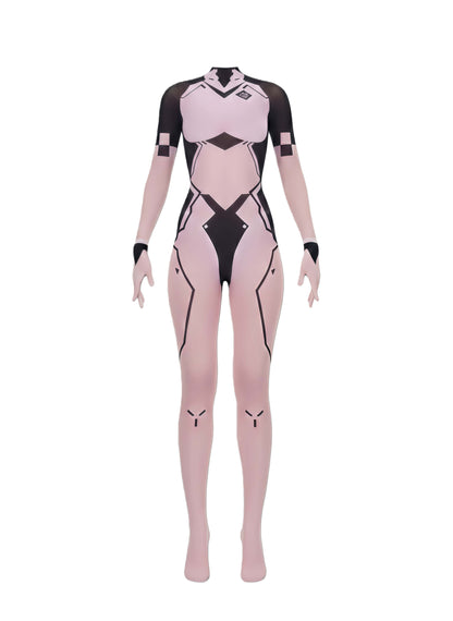 Cyber-Elegance 10D Ultra-Sheer Bodystocking | Anime-Inspired Sci-Fi Silhouette