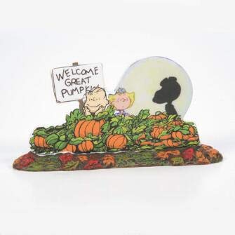 Department 56 Snow Village Halloween Trick or Treat Lane Peanuts House Lit Building and Accessories Set, 6.57 in H x 7.48 in W x 8.15 in L, Multicolor