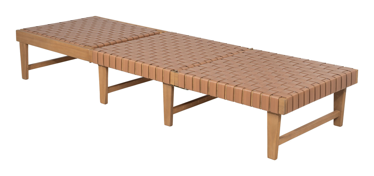 Brisa Outdoor Chaise Lounger - Brown