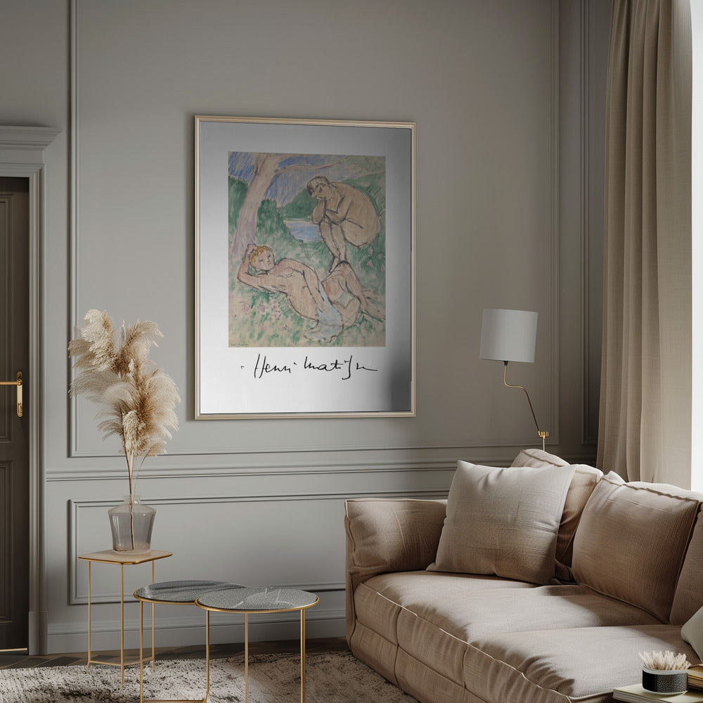 Wandbild Baigneurs