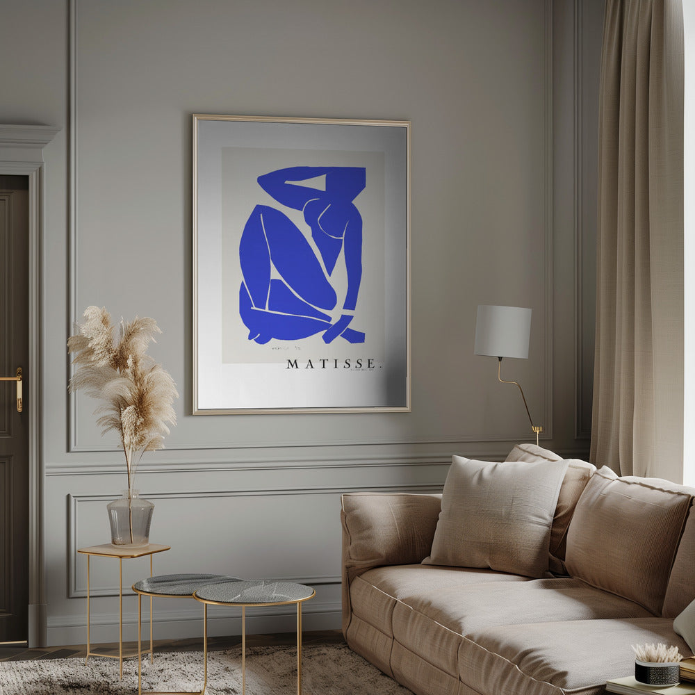Wandbild Nudo Blu III 1952 Boarder