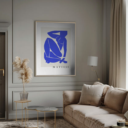 Wandbild Nudo Blu III 1952 Boarder