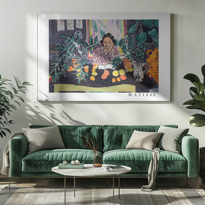 Wandbild Interieur mit etruskischer Vase 1940
