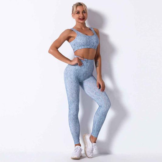 Women’s Sports Yoga Bra Workout Set – Fitness & Activewear Suit