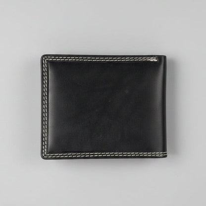 Men’s Cow Leather Eagle Embossed Bifold Wallet