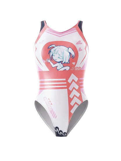 Japanese Anime Spandex Swimwear Racing Suit Wet Suit Race Queen Costume
