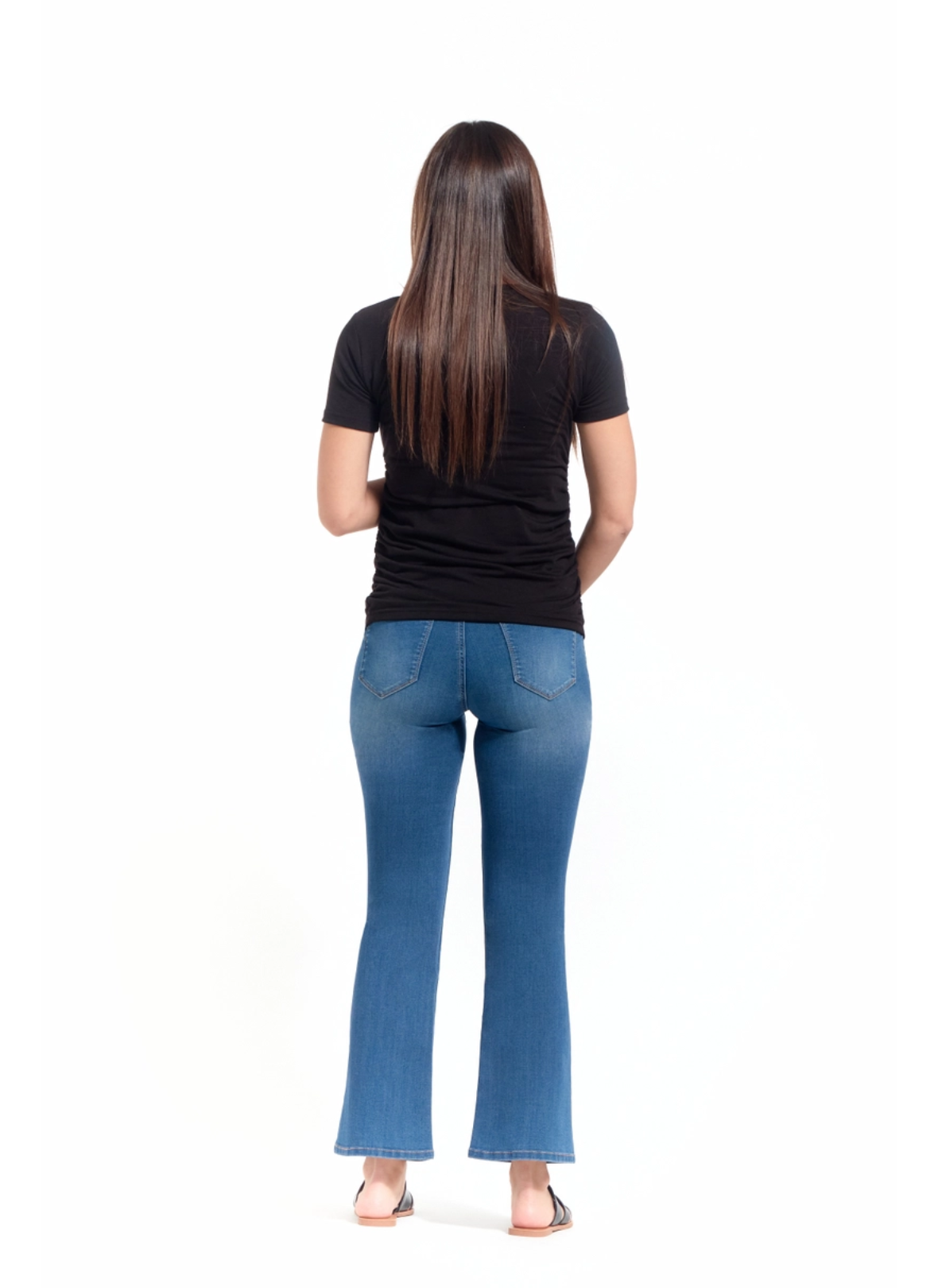 30" Maternity Slim Boot Jean w/ Bellyband in Tobias