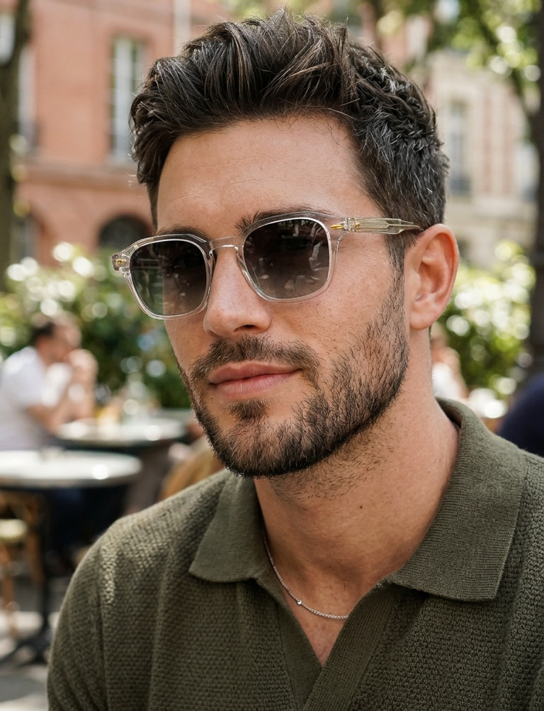 Ryan – Retro Square Keyhole Sunglasses | Bolero Eyewear