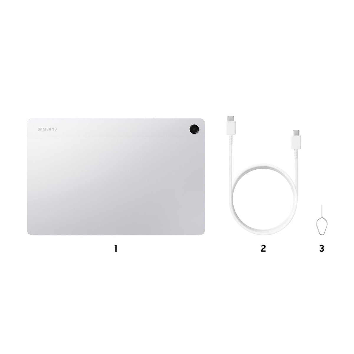 Samsung Galaxy Tab A11+ (CAD Version & Warranty) - Silver 128GB, 11" Android Tablet, External Storage Support, Headphone Jack, 25W Fast Charging 🍁 All In One Marketplace Canada