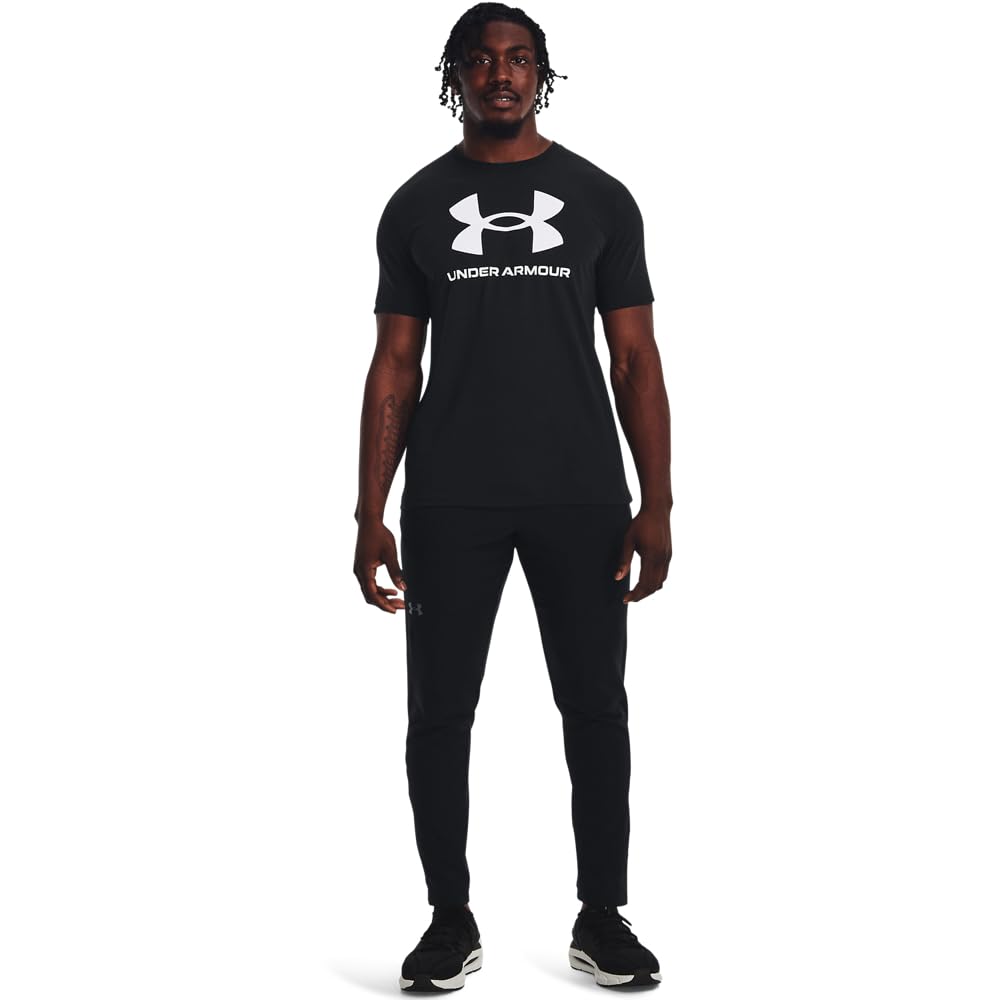 Under Armour Men's Sportstyle Logo Short Sleeve T Shirt, (001) Black / / White, 3X-Large 🍁 All In One Marketplace Canada