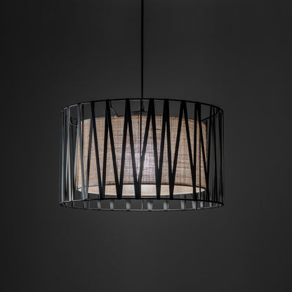 HARMONY NATURE Woven Jute Pendant Light for Dining Room, Bedroom & Living Room
