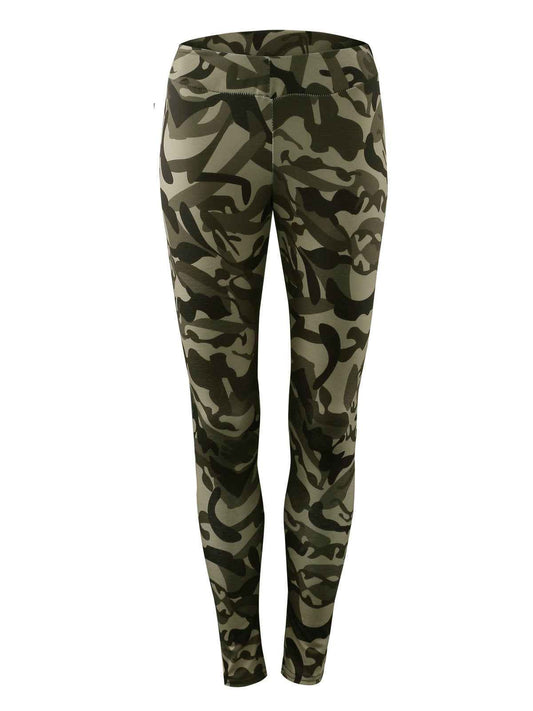 Stitching Camouflage Print Hip-Lifting Yoga Suit – Women’s Sports Fitness Set