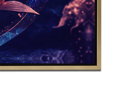 Leinwandbild -Tierkreiszeichen Fische Symbol-Wandkunst