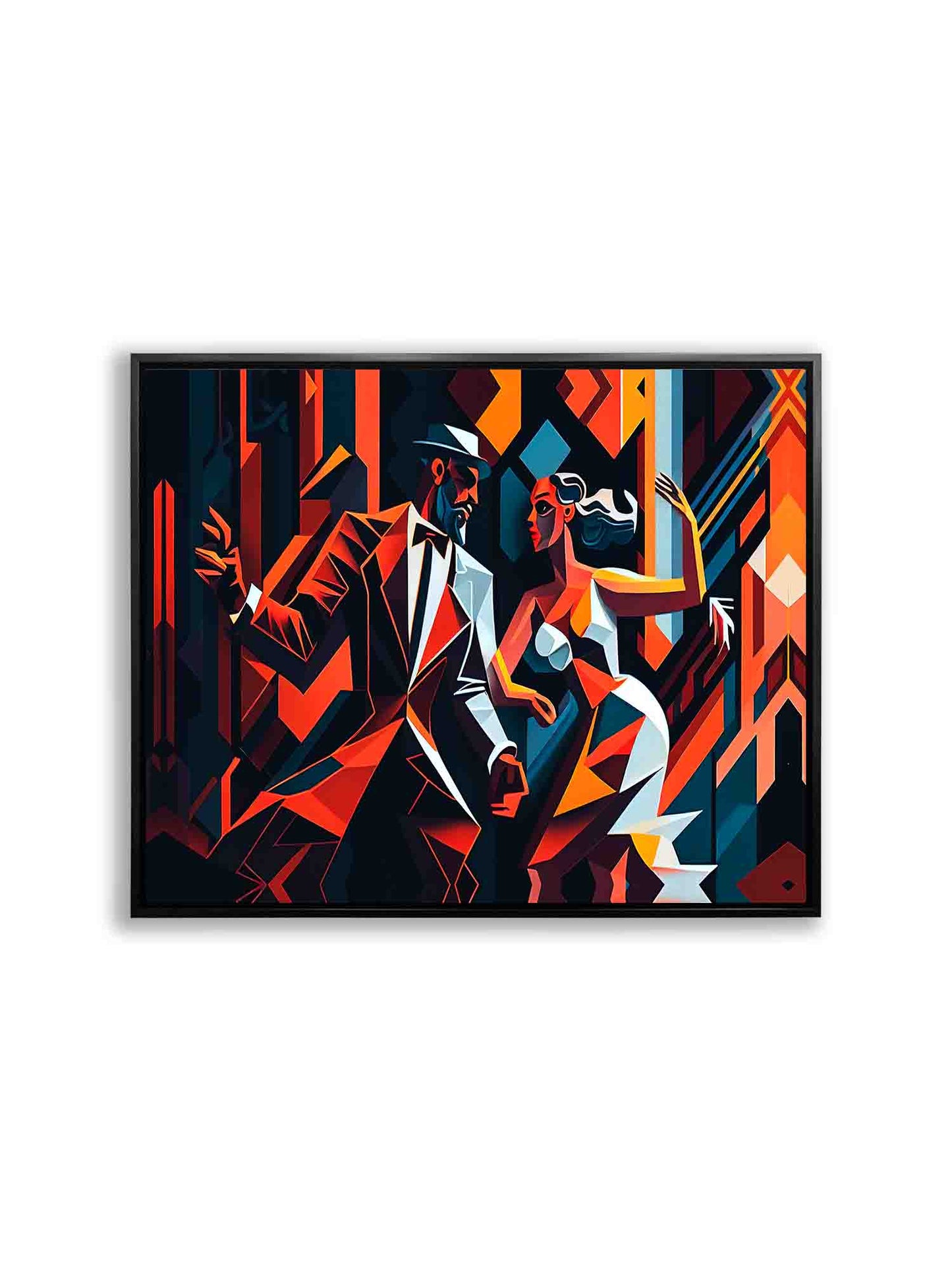 Leinwandbild - Tango in der Stadt - Moderne Kunst