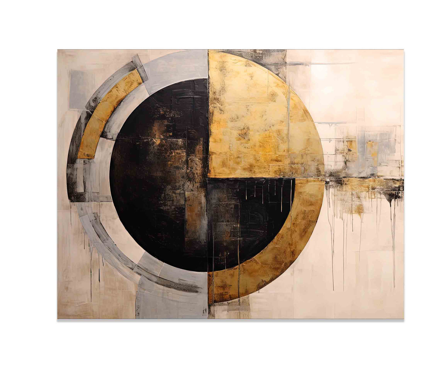 Wandbild Abstrakt Sonne -Leinwanddruck- Moderne Kunst