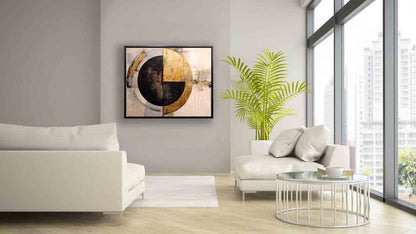 Wandbild Abstrakt Sonne -Leinwanddruck- Moderne Kunst