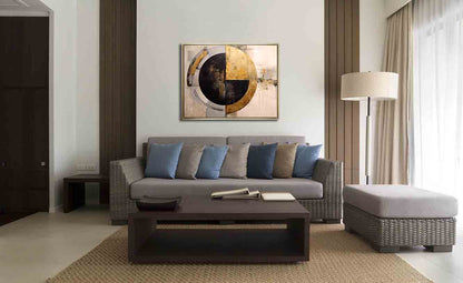 Wandbild Abstrakt Sonne -Leinwanddruck- Moderne Kunst
