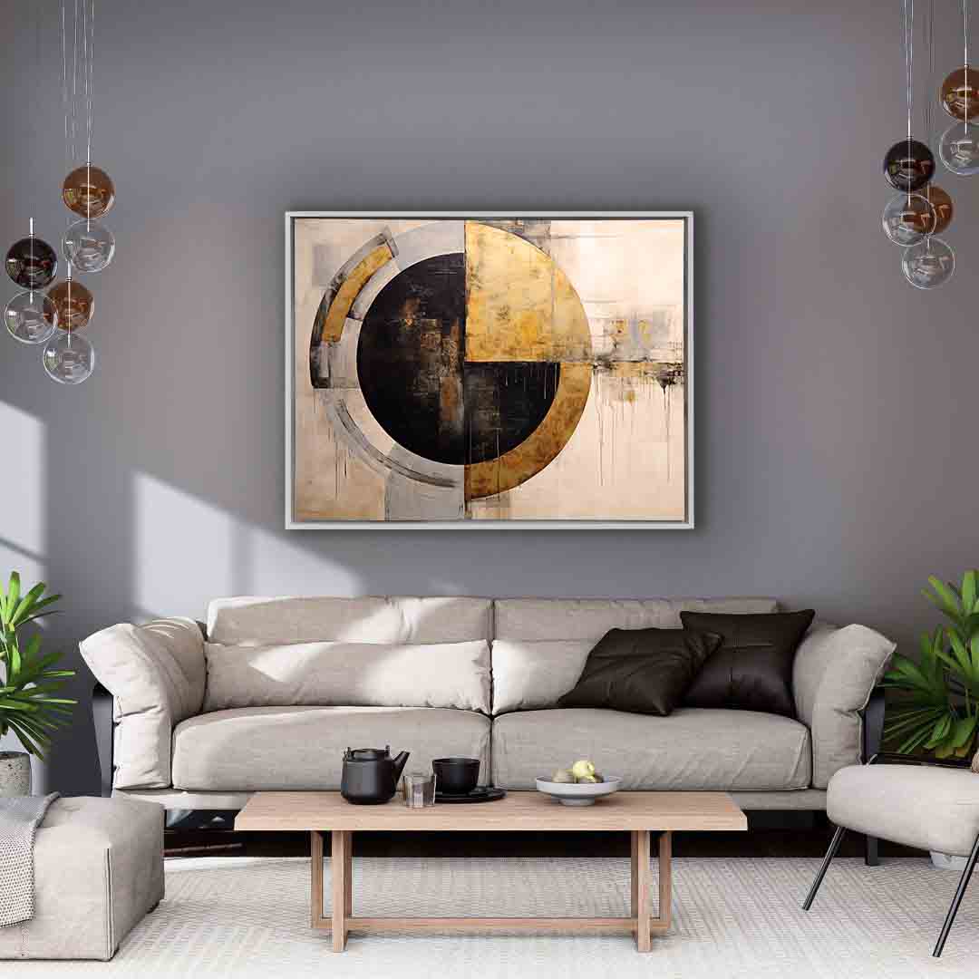 Wandbild Abstrakt Sonne -Leinwanddruck- Moderne Kunst