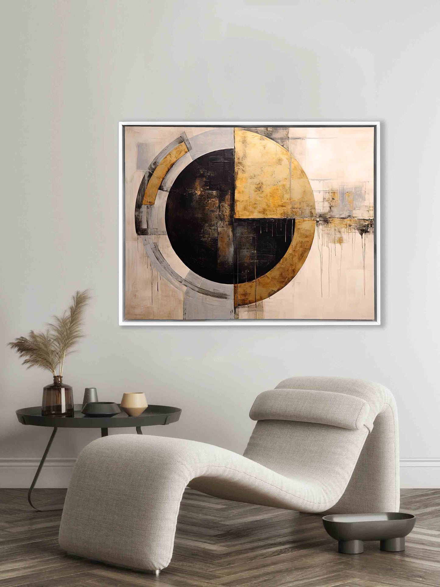 Wandbild Abstrakt Sonne -Leinwanddruck- Moderne Kunst