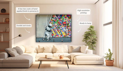 Wandkunst Graffiti – Leinwanddrucke – Artwork Deko