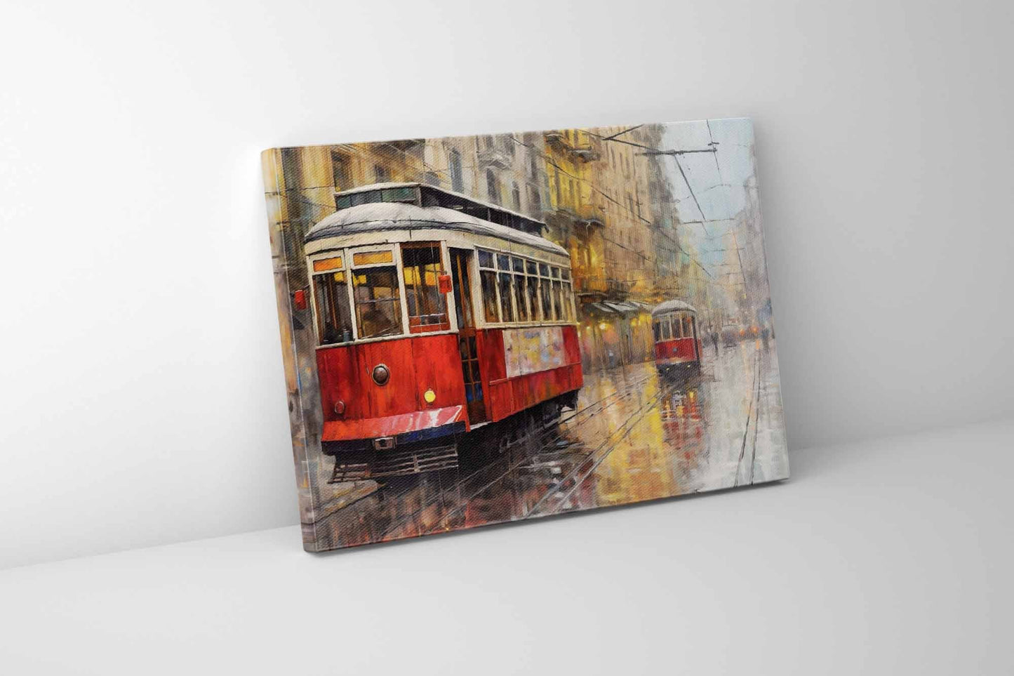 Historische Straßenbahn 122 cm x 91 cm