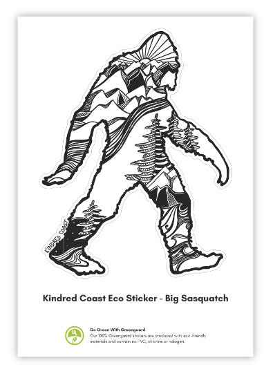 SASQUATCH Eco Vinyl Stickers