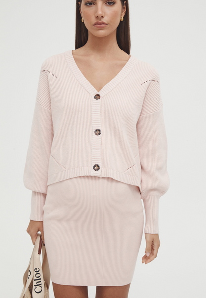 COASTLINE CROP CARDI by Legoe Heritage