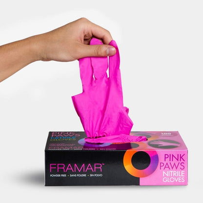 FRAMAR Pink Nitrile Gloves Small – Disposable Gloves Small, Cleaning Gloves, Plastic Gloves Disposable Food Safe, Latex Free Gloves, Gants Nitrile, Gants Jetables, Rubber Gloves 🍁 All In One Marketplace Canada
