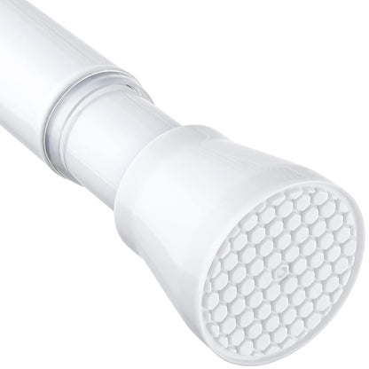 White Tension Curtain Rod for Windows 28 to 48 inch, Adjustable Expandable Pressure Spring Curtain Rod No Drilling, 7/8" Curtain Rod for Bedroom Doorway Closet Door 🍁 All In One Marketplace Canada