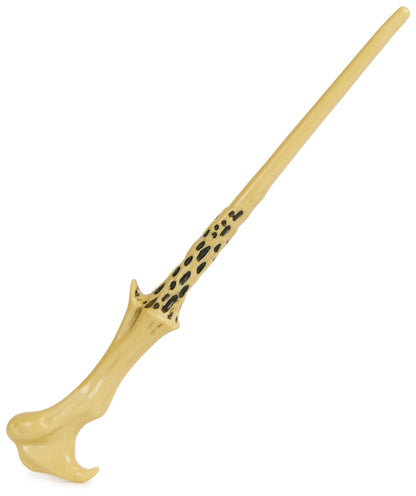 Wizarding World Harry Potter, 12-inch Magical Collector Voldemort Wand with Stand & Die-cast Icon, Magical Artifacts, Accessory for Halloween Costumes