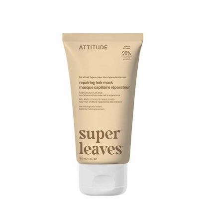 ATTITUDE Repairing Hair Mask, Made in Canada, Nourishes and Improves Hair's Appearance, Fabulous Oils Blend, Abyssinian Oil, Argan Oil, Shea Butter, Vegan Hair Care, Pink Argan, 150 mL 🍁 All In One Marketplace Canada