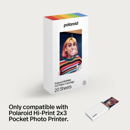 Polaroid Hi-Print Paper - 2x3 Photo Paper Cartridge - 20 Photos (6355) 🍁 All In One Marketplace Canada