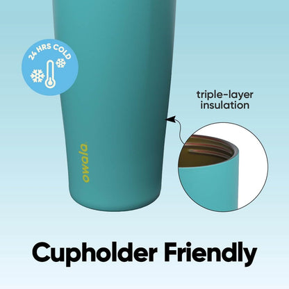 Owala FreeSip Sway Insulated Stainless Steel Water Bottle with Two-Way Spout, Built-In Straw and Bucket Handle, Made for Travel, School, and Sports, 30oz, BPA Free, Leak Proof, Summer Sweetness 🍁 All In One Marketplace Canada