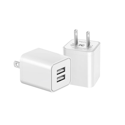 USB Charger Block, 2 Pack Dual Port USB Wall Plug 2.1A Power Adapter Charging Block for Phone 14 13 12 11 Pro Max SE XS XR X 8 7 6 Plus, Pad, Galaxy, Tablet, Android Phone 🍁 All In One Marketplace Canada