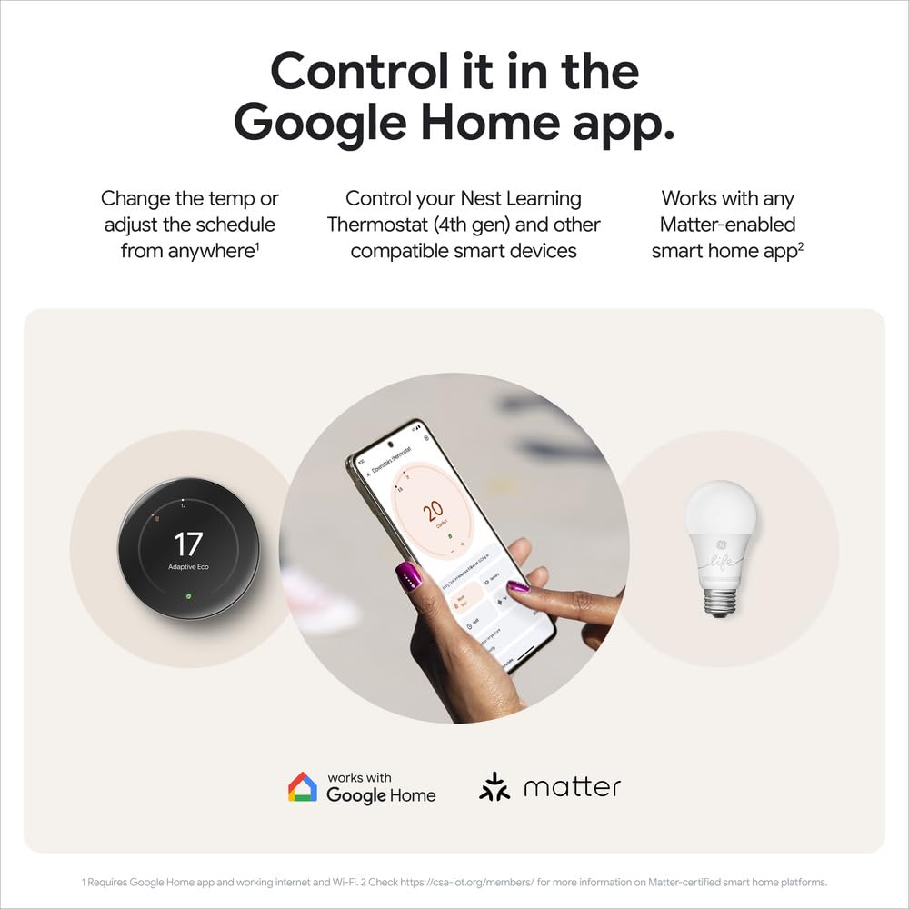 Google Nest Learning Thermostat (4th Gen) with Temp Sensor - Silver 🍁 All In One Marketplace Canada