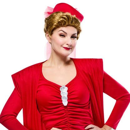 Rubies Women's Golden Girls Blanche Costume Set with Wig, Medium, TV Show Look Perfect for Halloween, Parties, and More